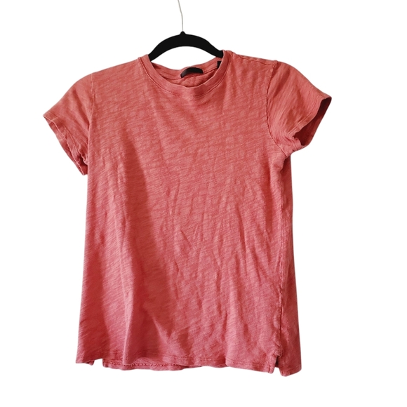 Revolve ATM Cotton Burnout Terracotta Tee XS - Picture 2 of 7